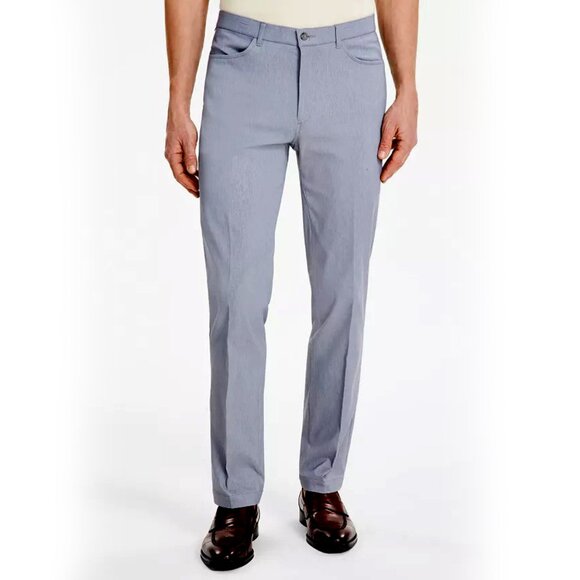 Tommy Hilfiger Mens Modern Fit Four-Pocket Twill Pants 32W x 32L Grey D110661 - Picture 1 of 7